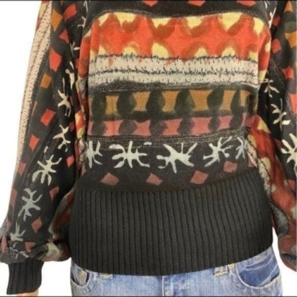 Vintage Gaby L Eden Boho sweater long sleeve pullover size Small - Picture 6 of 10